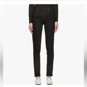 KHAITE Vanessa Black High Waist Rise Skinny Slim Fit Stretch Denim Size 30